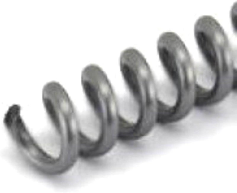 6mm (1/4 in.) Spiral Binding Coils for Reports, Presentations and Proposals | 4:1 Pitch | 12 in. Length | Silver | 30 Sheets Binding Capacity | 100 Pack